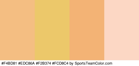 #F4BD81 #EDC86A #F2B374 #FCD8C4 Colors