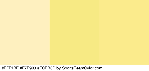 #FFF1BF #F7E983 #FCEB8D Colors