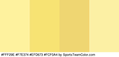 #FFF29E #F7E374 #EFD673 #FCF0A4 Colors