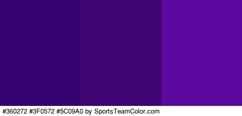 #360272 #3F0572 #5C09A0 Colors