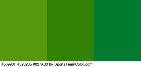 #56990F #328205 #027A30 Colors