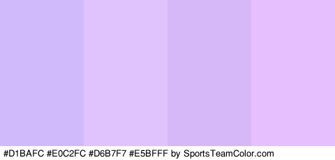 #D1BAFC #E0C2FC #D6B7F7 #E5BFFF Colors