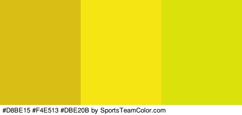 #D8BE15 #F4E513 #DBE20B Colors