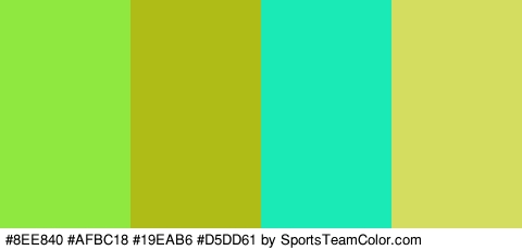 #8EE840 #AFBC18 #19EAB6 #D5DD61 Colors