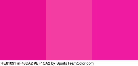 #E81091 #F43DA2 #EF1CA2 Colors