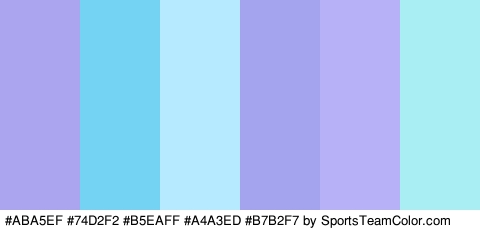 #ABA5EF #74D2F2 #B5EAFF #A4A3ED #B7B2F7 #A9EEF2 Colors