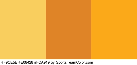 #F9CE5E #E08428 #FCA919 Colors