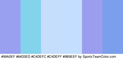 #99A0EF #84D3ED #C4DEFC #C4DEFF #9B9EEF #7B9FED Colors