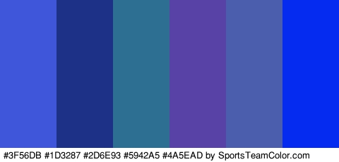 #3F56DB #1D3287 #2D6E93 #5942A5 #4A5EAD #042BEF Colors