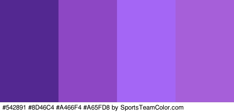 #542891 #8D46C4 #A466F4 #A65FD8 Colors