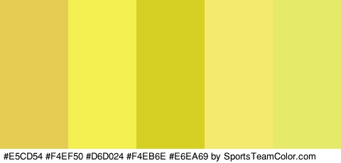 #E5CD54 #F4EF50 #D6D024 #F4EB6E #E6EA69 Colors