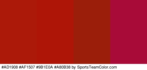 #AD1908 #AF1507 #9B1E0A #A80B38 Colors