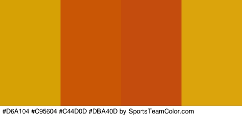 #D6A104 #C95604 #C44D0D #DBA40D Colors