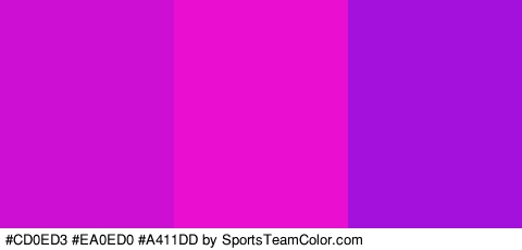 #CD0ED3 #EA0ED0 #A411DD Colors