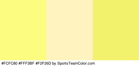 #FCFC80 #FFF3BF #F2F26D Colors