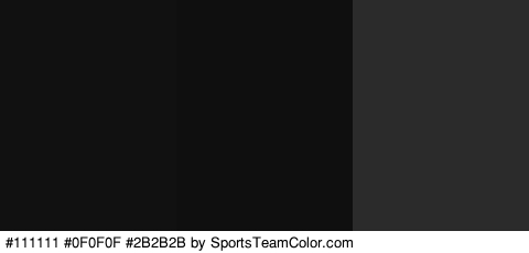 #111111 #0F0F0F #2B2B2B Colors