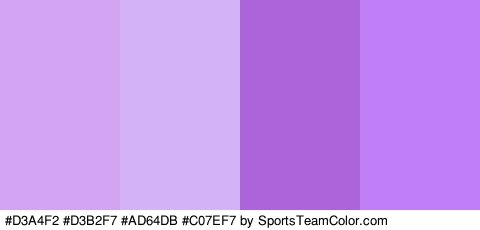 #D3A4F2 #D3B2F7 #AD64DB #C07EF7 Colors