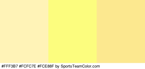 #FFF3B7 #FCFC7E #FCE88F Colors