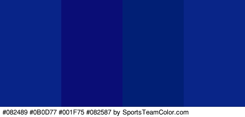 #082489 #0B0D77 #001F75 #082587 Colors