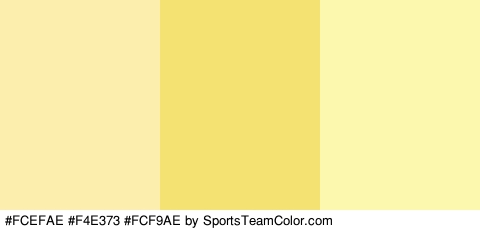 #FCEFAE #F4E373 #FCF9AE Colors