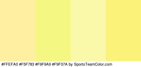 #FFEFA0 #F5F783 #F9F9A9 #F9F37A Colors