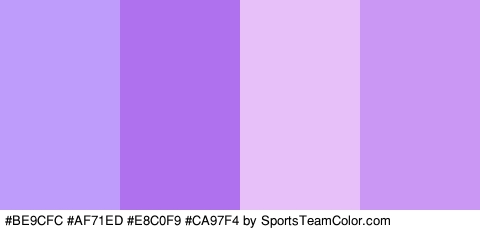 #BE9CFC #AF71ED #E8C0F9 #CA97F4 Colors