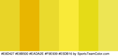 #E8D427 #E8B500 #EADA2E #F9E939 #E5DB16 #EDE553 Colors