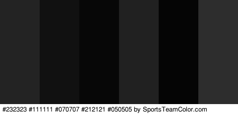 #232323 #111111 #070707 #212121 #050505 #2D2D2D Colors