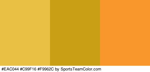 #EAC044 #C99F16 #F9962C Colors