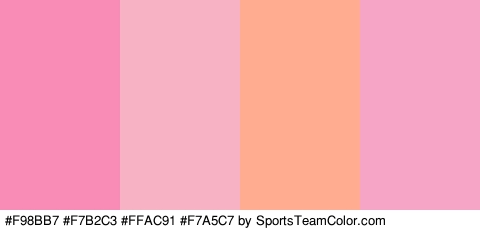 #F98BB7 #F7B2C3 #FFAC91 #F7A5C7 Colors