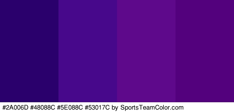 #2A006D #48088C #5E088C #53017C Colors