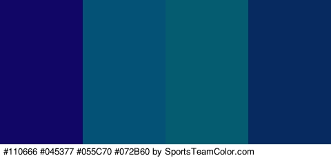 #110666 #045377 #055C70 #072B60 Colors