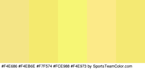 #F4E686 #F4EB6E #F7F574 #FCE988 #F4E973 Colors