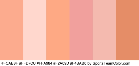 #FCAB8F #FFD7CC #FFA984 #F2A09D #F4BAB0 #E58D67 Colors