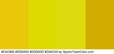 #EAC809 #DDDA00 #DDDA0D #D3AC00 Colors