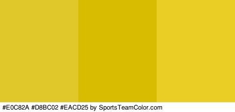 #E0C82A #D8BC02 #EACD25 Colors