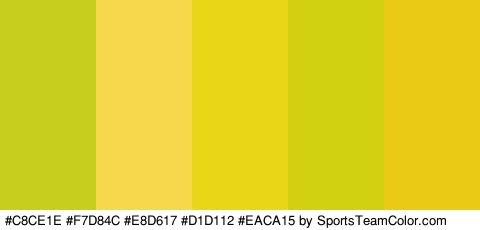 #C8CE1E #F7D84C #E8D617 #D1D112 #EACA15 Colors