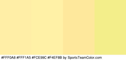 #FFF0A8 #FFF1A5 #FCE99C #F4EF8B Colors