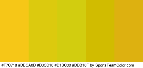 #F7C718 #DBCA0D #D3CD10 #D1BC00 #DDB10F Colors