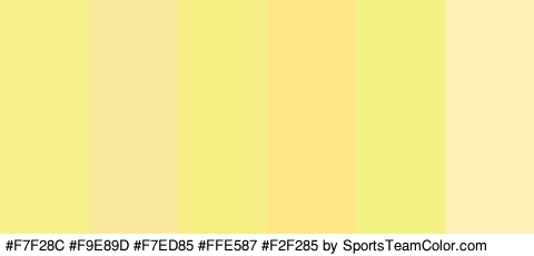 #F7F28C #F9E89D #F7ED85 #FFE587 #F2F285 #FFF0B7 Colors