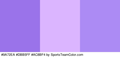 #9A72EA #DBB5FF #AC8BF4 Colors