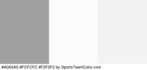 #A0A0A0 #FCFCFC #F2F2F2 Colors