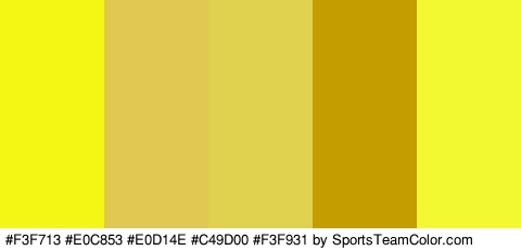 #F3F713 #E0C853 #E0D14E #C49D00 #F3F931 Colors