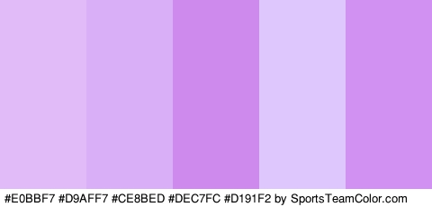 #E0BBF7 #D9AFF7 #CE8BED #DEC7FC #D191F2 Colors