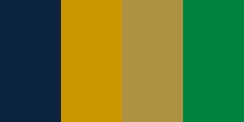 Notre Dame Fighting Irish Colors